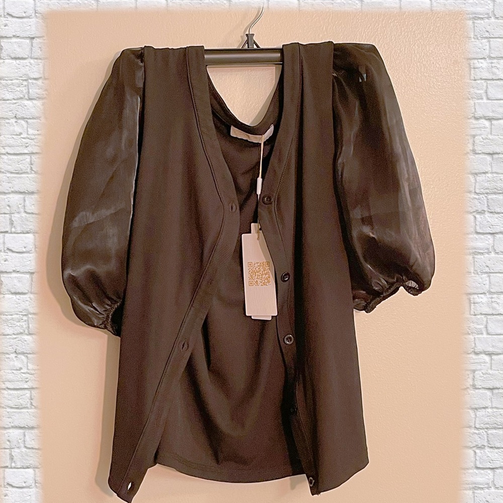 Women Short Sleeve Knit Cardigans V Neck